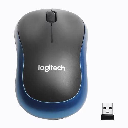 Logitech M185 Wireless optical Mouse Nano Receiver + Free Type C adapter for office, travel, home and gaming - Image 3