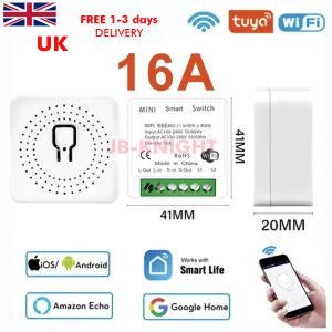 Smart Switch DIY 2 Way Control Wifi 16A Alexa Google Automation remote timer