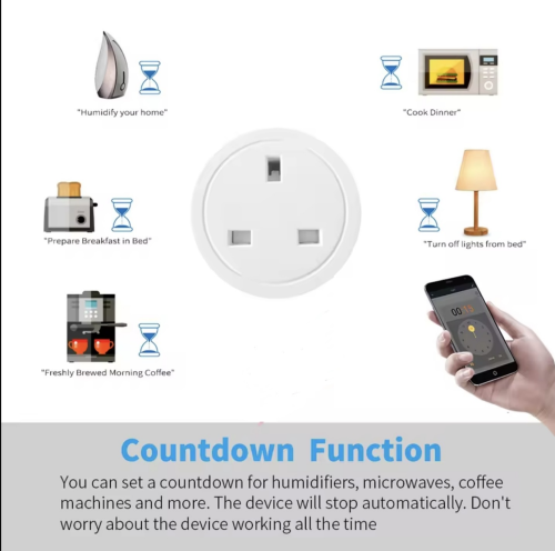 WiFi UK Smart Socket Plug + Energy Monitor 20A Alexa Google remote control and monitoring - Tuya Smart Life - Image 6