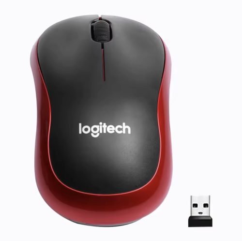 Logitech M185 Wireless optical Mouse Nano Receiver + Free Type C adapter for office, travel, home and gaming - Image 2