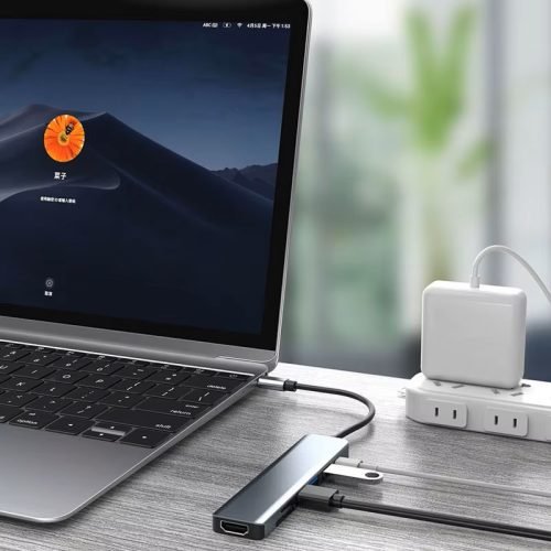 8-in-1 USB-C Multiport Hub – Type-C Docking Station with 4K HDMI, LAN Ethernet, Audio, USB 3.0 for MacBook, iPad, iPhone & Android - Image 2