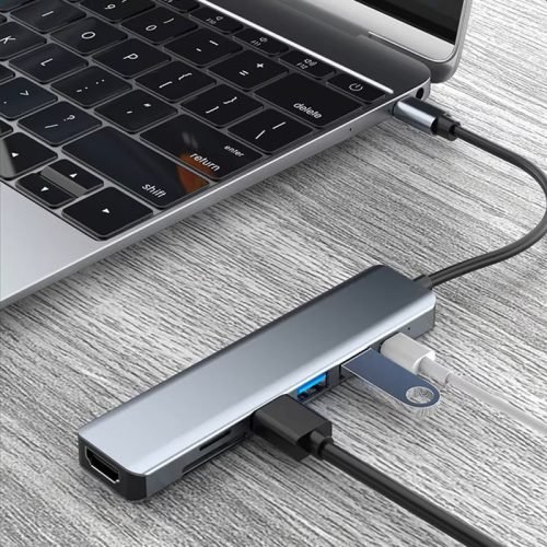 8-in-1 USB-C Multiport Hub – Type-C Docking Station with 4K HDMI, LAN Ethernet, Audio, USB 3.0 for MacBook, iPad, iPhone & Android - Image 3