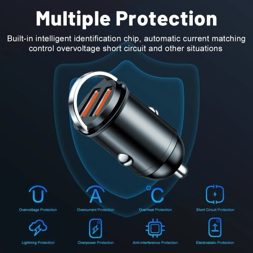 200W USB cigarette Car Mini Pull Ring Fast Charger PD QC 3.0 4.0 USB A and Type C Apple, Samsung, Google Xiaomi - Image 4