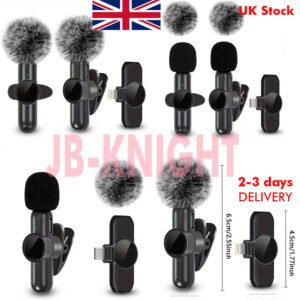 2-in-1 Wireless Lavalier Microphone for Type-C Devices | Windproof Cover | Vlog | Travel & Interview Mic